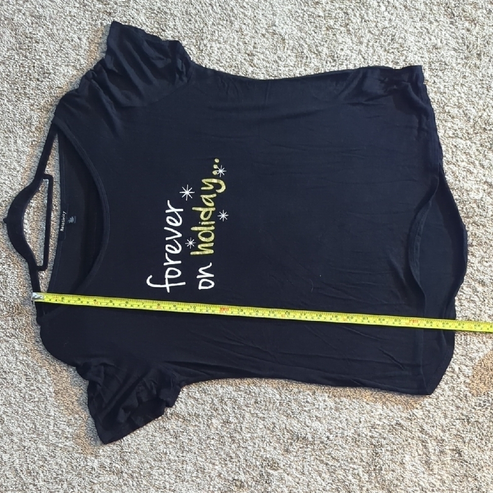 Relativity Black Short Sleeve Relaxed T-Shirt - Picture 8 of 9